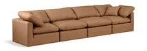 Indulge Faux Leather Sofa Cognac - 146Cognac-S140 - Vega Furniture