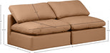 Indulge Faux Leather Sofa Cognac - 146Cognac-S2 - Vega Furniture