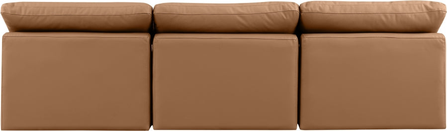 Indulge Faux Leather Sofa Cognac - 146Cognac-S3 - Vega Furniture