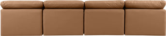 Indulge Faux Leather Sofa Cognac - 146Cognac-S4 - Vega Furniture