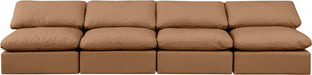 Indulge Faux Leather Sofa Cognac - 146Cognac-S4 - Vega Furniture