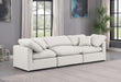 Indulge Faux Leather Sofa Cream - 146Cream-S105 - Vega Furniture