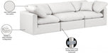Indulge Faux Leather Sofa Cream - 146Cream-S105 - Vega Furniture