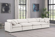 Indulge Faux Leather Sofa Cream - 146Cream-S140 - Vega Furniture