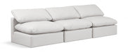 Indulge Faux Leather Sofa Cream - 146Cream-S3 - Vega Furniture