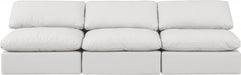 Indulge Faux Leather Sofa Cream - 146Cream-S3 - Vega Furniture