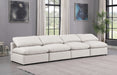 Indulge Faux Leather Sofa Cream - 146Cream-S4 - Vega Furniture