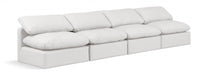 Indulge Faux Leather Sofa Cream - 146Cream-S4 - Vega Furniture