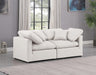 Indulge Faux Leather Sofa Cream - 146Cream-S70 - Vega Furniture
