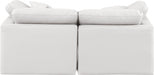 Indulge Faux Leather Sofa Cream - 146Cream-S70 - Vega Furniture