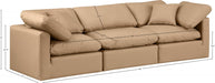 Indulge Faux Leather Sofa Natural - 146Tan-S105 - Vega Furniture