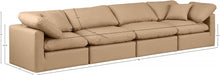 Indulge Faux Leather Sofa Natural - 146Tan-S140 - Vega Furniture