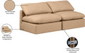 Indulge Faux Leather Sofa Natural - 146Tan-S2 - Vega Furniture