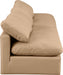 Indulge Faux Leather Sofa Natural - 146Tan-S4 - Vega Furniture