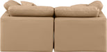 Indulge Faux Leather Sofa Natural - 146Tan-S70 - Vega Furniture