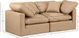 Indulge Faux Leather Sofa Natural - 146Tan-S70 - Vega Furniture