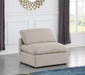 Indulge Linen Textured Fabric Living Room Chair Beige - 141Beige-Armless - Vega Furniture