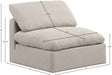 Indulge Linen Textured Fabric Living Room Chair Beige - 141Beige-Armless - Vega Furniture
