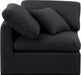 Indulge Linen Textured Fabric Living Room Chair Black - 141Black-Corner - Vega Furniture