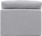 Indulge Linen Textured Fabric Living Room Chair Grey - 141Grey-Armless - Vega Furniture