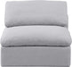 Indulge Linen Textured Fabric Living Room Chair Grey - 141Grey-Armless - Vega Furniture