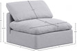 Indulge Linen Textured Fabric Living Room Chair Grey - 141Grey-Armless - Vega Furniture
