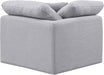Indulge Linen Textured Fabric Living Room Chair Grey - 141Grey-Corner - Vega Furniture