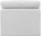 Indulge Linen Textured Fabric Living Room Chair White - 141White-Armless - Vega Furniture