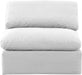 Indulge Linen Textured Fabric Living Room Chair White - 141White-Armless - Vega Furniture