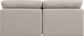 Indulge Linen Textured Fabric Sofa Beige - 141Beige-S2 - Vega Furniture