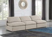 Indulge Linen Textured Fabric Sofa Beige - 141Beige-S3 - Vega Furniture