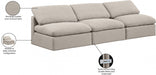 Indulge Linen Textured Fabric Sofa Beige - 141Beige-S3 - Vega Furniture