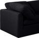 Indulge Linen Textured Fabric Sofa Black - 141Black-S105 - Vega Furniture