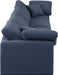 Indulge Linen Textured Fabric Sofa Blue - 141Navy-S140 - Vega Furniture