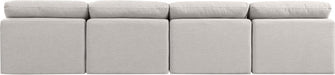 Indulge Linen Textured Fabric Sofa Cream - 141Cream-S4 - Vega Furniture