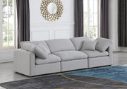 Indulge Linen Textured Fabric Sofa Grey - 141Grey-S105 - Vega Furniture