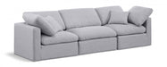 Indulge Linen Textured Fabric Sofa Grey - 141Grey-S105 - Vega Furniture