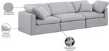 Indulge Linen Textured Fabric Sofa Grey - 141Grey-S105 - Vega Furniture