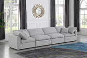 Indulge Linen Textured Fabric Sofa Grey - 141Grey-S140 - Vega Furniture