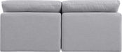 Indulge Linen Textured Fabric Sofa Grey - 141Grey-S2 - Vega Furniture