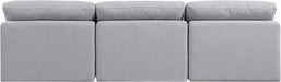 Indulge Linen Textured Fabric Sofa Grey - 141Grey-S3 - Vega Furniture