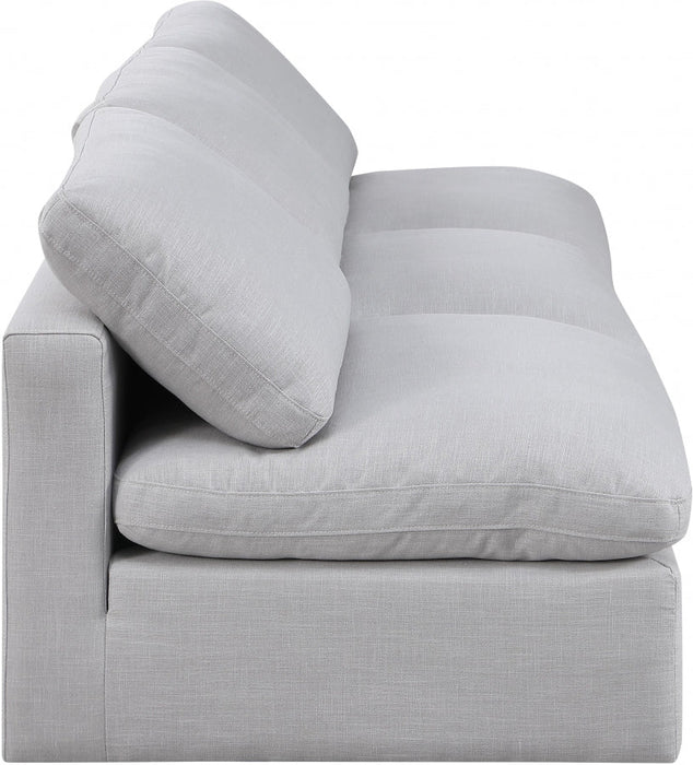 Indulge Linen Textured Fabric Sofa Grey - 141Grey-S3 - Vega Furniture