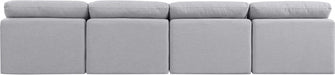 Indulge Linen Textured Fabric Sofa Grey - 141Grey-S4 - Vega Furniture