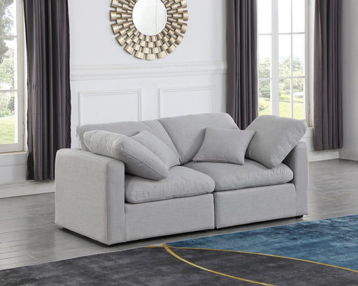 Indulge Linen Textured Fabric Sofa Grey - 141Grey-S70 - Vega Furniture