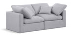 Indulge Linen Textured Fabric Sofa Grey - 141Grey-S70 - Vega Furniture
