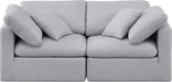 Indulge Linen Textured Fabric Sofa Grey - 141Grey-S70 - Vega Furniture