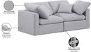 Indulge Linen Textured Fabric Sofa Grey - 141Grey-S70 - Vega Furniture