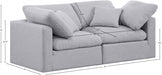 Indulge Linen Textured Fabric Sofa Grey - 141Grey-S70 - Vega Furniture