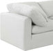 Indulge Linen Textured Fabric Sofa White - 141White-S105 - Vega Furniture