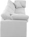 Indulge Linen Textured Fabric Sofa White - 141White-S140 - Vega Furniture